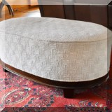 F15. Oval ottoman. 19”h x 48”l 